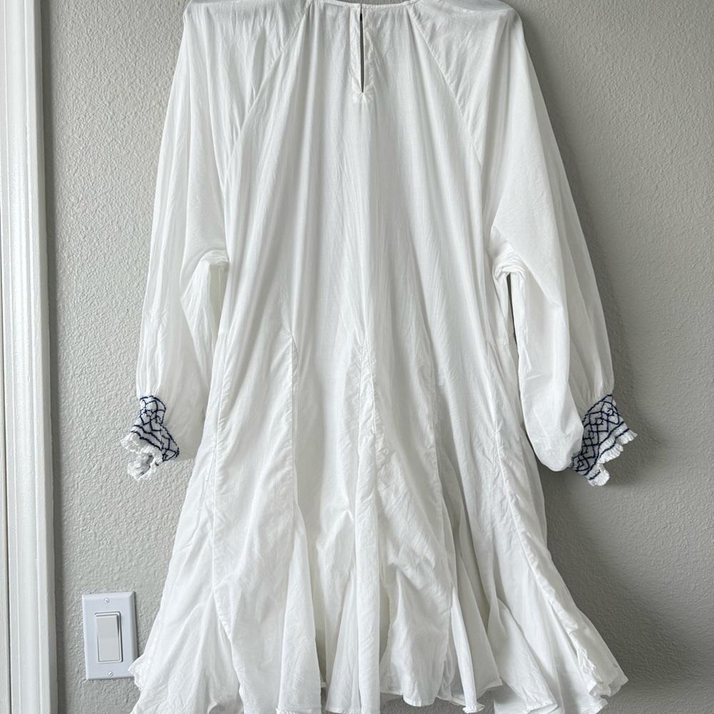 Rhode Women’s Boho Fairy Cottage‎ Core Cotton puff embroidered Sleeve Large - Picture 15 of 16